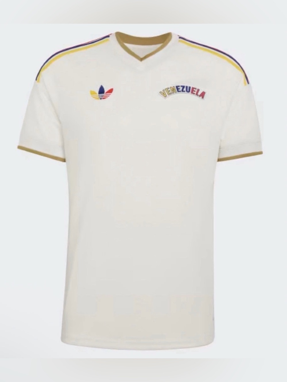 Adidas Authentic Venezuela National Team White 2026 Jersey JY5076 Men’s Sz: 2XL - Picture 3 of 7